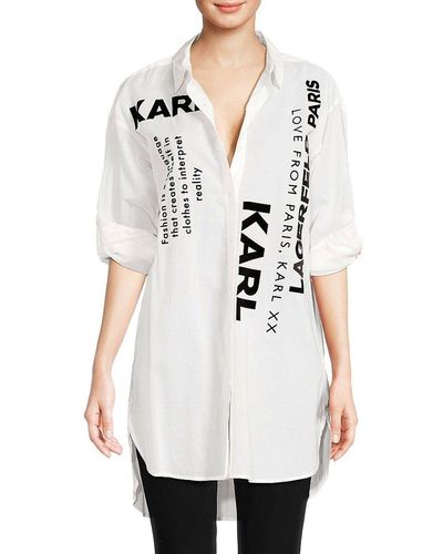 Lagerfeld Tops for Women Online Sale up to 73% | Lyst