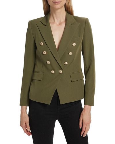 Generation Love Delilah Double Breasted Blazer - Green