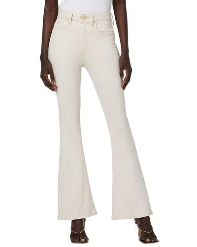 Hudson Jeans Holly High Rise Flare Jeans - White