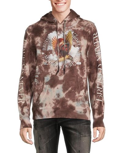 PRPS 'Josiah Tie Dye Hoodie - Brown