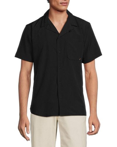 Kenneth Cole Camp Shirt - Black