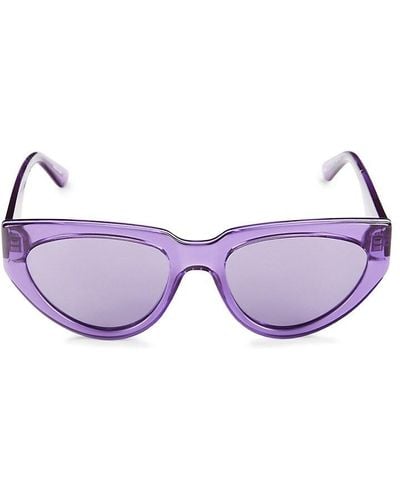 Karl Lagerfeld 54mm Cat Eye Sunglasses - Purple
