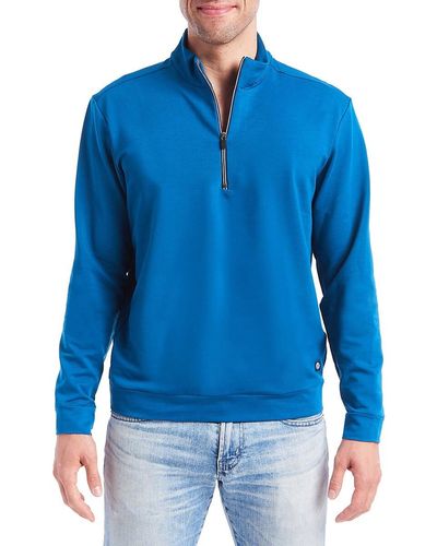 PINOPORTE Everyday Quarter Zip Pullover - Blue