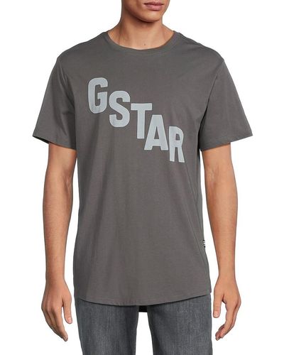 G-Star RAW Logo Tee - Grey