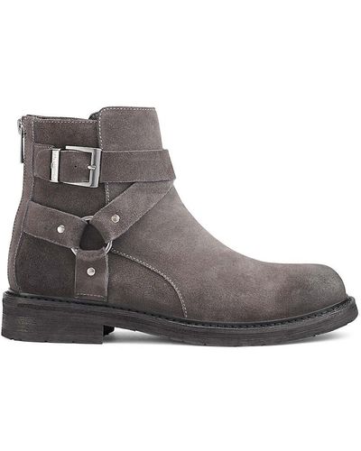 Karl Lagerfeld Suede Ankle Boots - Gray