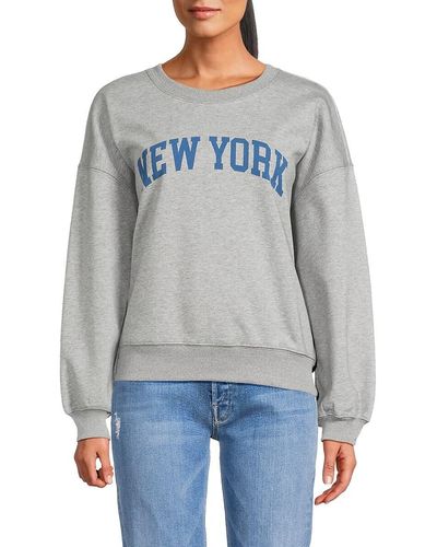 Chaser Brand New York Crewneck Sweatshirt - Grey