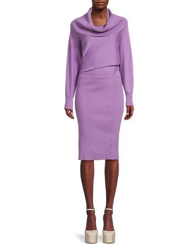 donna karan purple dress