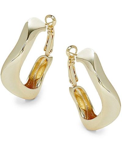 Shashi Kenji 14k Goldplated Hoop Earrings - Metallic