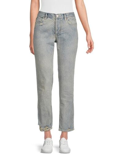 Free People Unknown Legend High Rise Slim Jeans - Grey