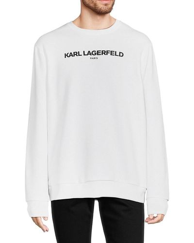 Karl Lagerfeld Logo Sweatshirt - White