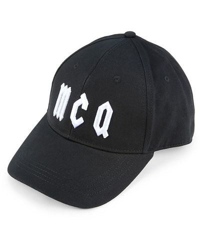 McQ Gothic Logo Baseball Cap - Black
