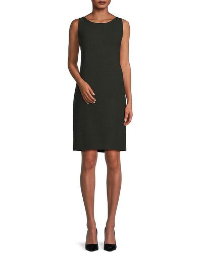 Akris Wool Crepe Sheath Dress - Black