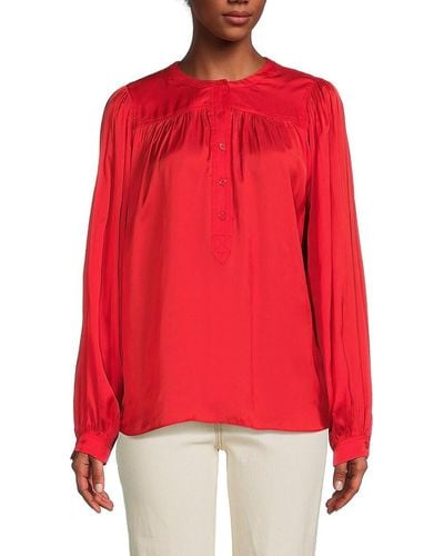 Zadig & Voltaire Tigy Satin Top - Red