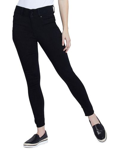 Seven7 Curvy High Rise Ankle Jeggings - Black