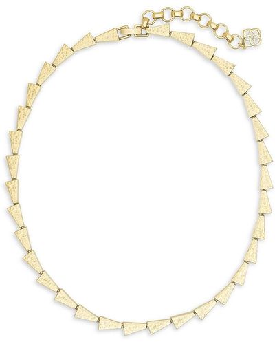 Kendra Scott Leon 14k Goldplated Choker Necklace - White