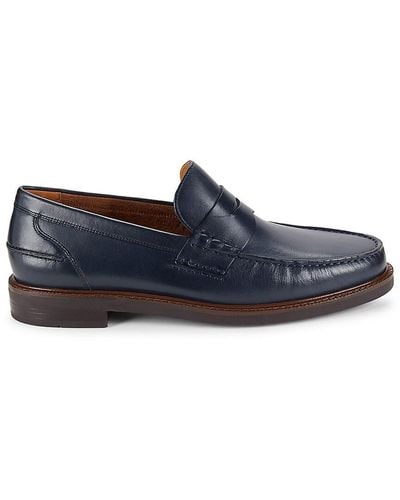 Cole Haan Pinch Prep Leather Penny Loafers - Blue