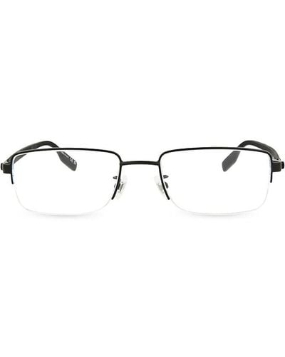 Montblanc 55mm Rectangle Eyeglasses - Black