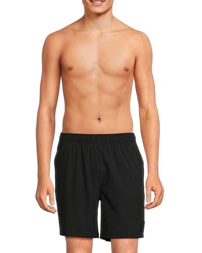 Calvin Klein Solid Volley Shorts - Black