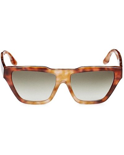 Victoria Beckham 55mm Square Cat Eye Sunglasses - Multicolour