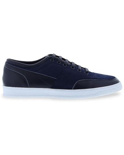 English Laundry Gasper Suede & Leather Trainers - Blue