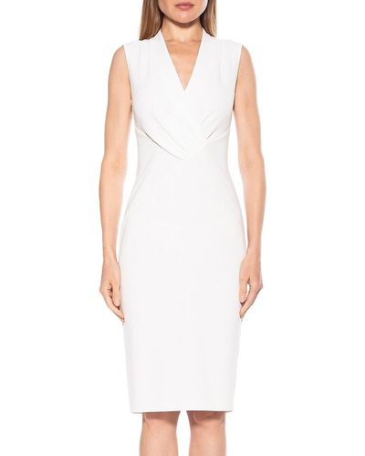 Alexia Admor Cora Ruched Sheath Dress - White
