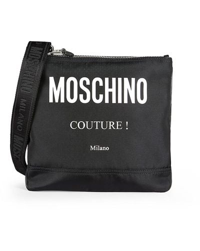 Moschino Logo Crossbody Bag - Black