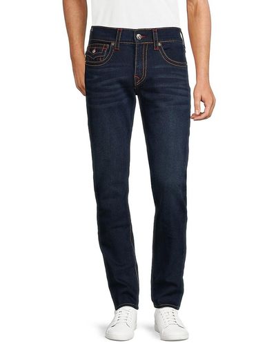 True Religion Rocco Skinny Whiskered Jeans - Blue