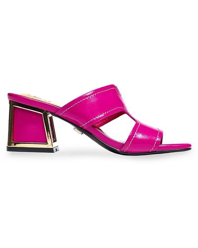 Lady Couture Block Heel Sandals - Pink
