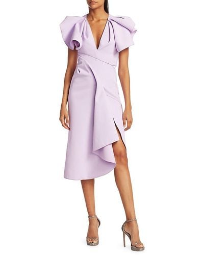 Acler Redwood Ruffled Dress - Purple