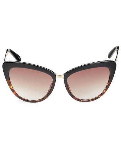 Kate Spade 56mm Cat Eye Sunglasses - Brown