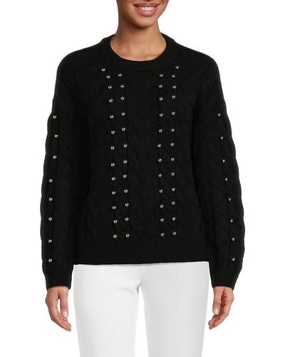 Calvin Klein Button Sweater - Black