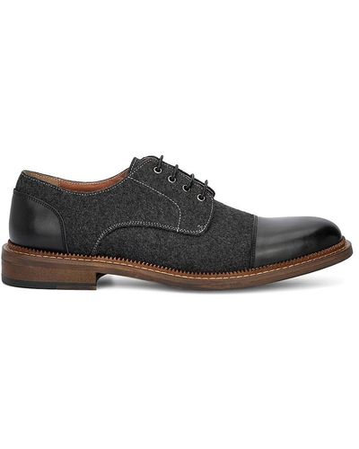 Vintage Foundry Co. Dante Cap Toe Derby Shoes - Black