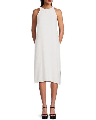 Saks Fifth Avenue Sleeveless Midi Dress - White