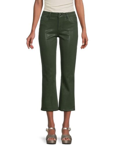 Joe's Jeans Coated Cropped Jeans - Green