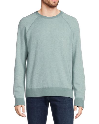 Vince Crewneck Wool Blend Sweatshirt - Green