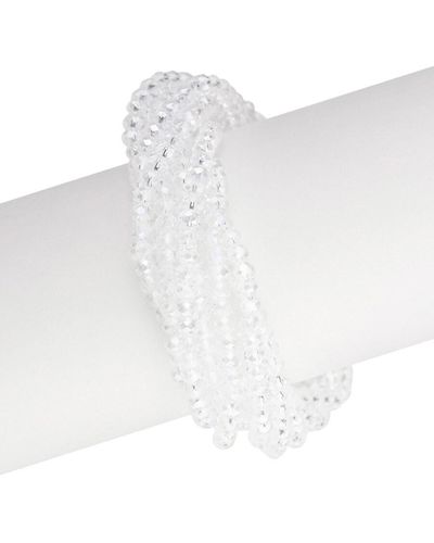 Saachi Simply Crystal Bracelet - White