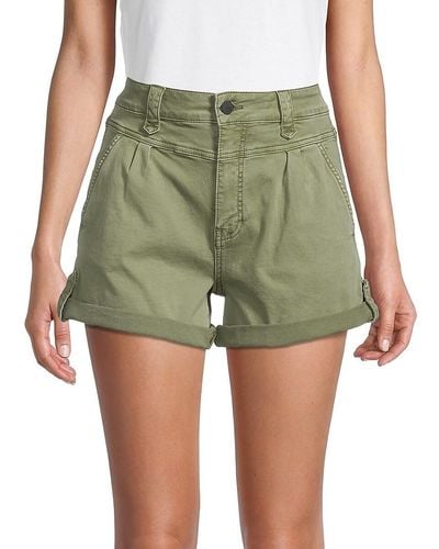 BLANC NOIR Vintage Oasis Cuffed Cargo Shorts - Green