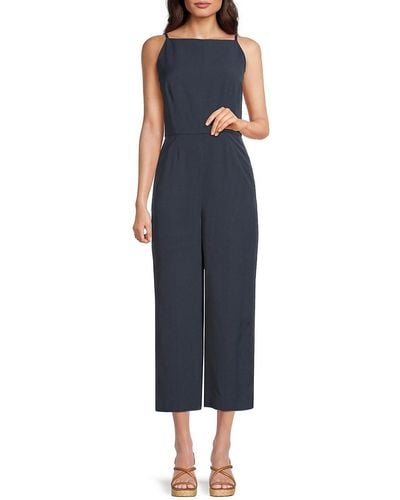 Theory Cropped Jumpsuit - Blue
