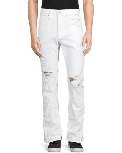 Hudson Jeans Walker Kick Flare Jeans - White