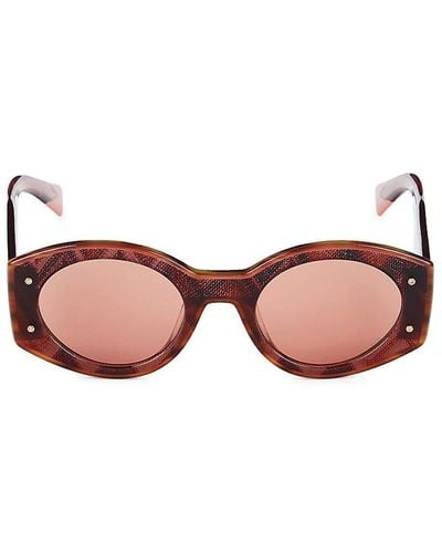 Missoni 51mm Oval Sunglasses - Pink