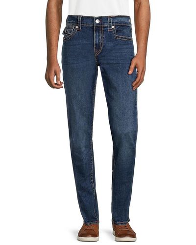 True Religion Geno High Rise Relaxed Slim Fit Jeans - Blue