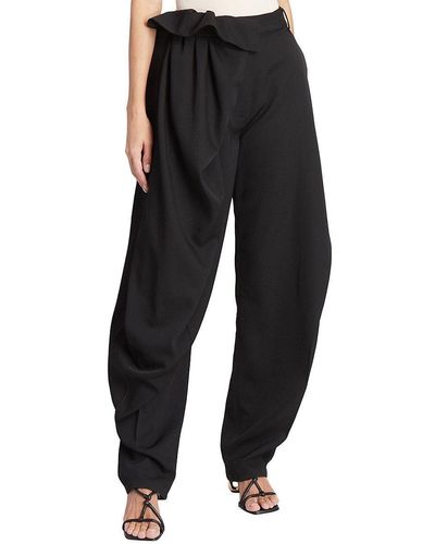 JW Anderson Fold Over Tailored Pants - Black