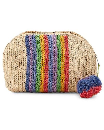Mar Y Sol Millie Woven Clutch - Natural