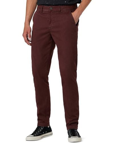 Hudson Jeans Classic Slim Straight Chino Trousers - Red