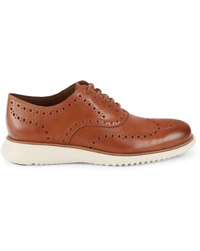 Cole Haan 2.zerogrand Wingtip Oxford Shoes - Brown