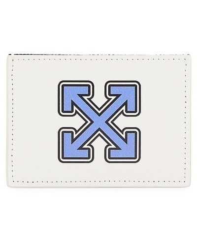 Off-White c/o Virgil Abloh Arrow Leather Card Case - Blue