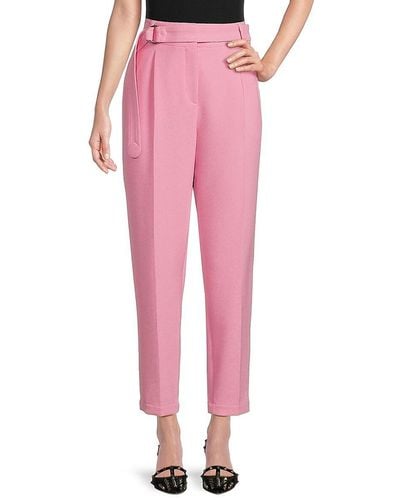 Akris Punto Tapered Belted Trousers - Pink