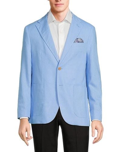 Tailorbyrd Linen Blend Sportcoat - Blue