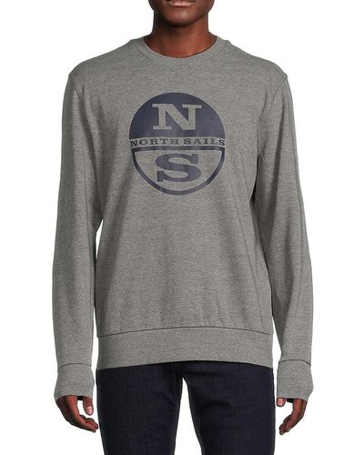 North Sails Logo Crewneck Sweatshirt - Gray