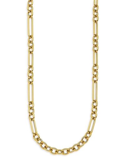 Quiet Icon Paperclip Toggle Necklace 14k Gold Vermeil | Blue Ruby Jewellery